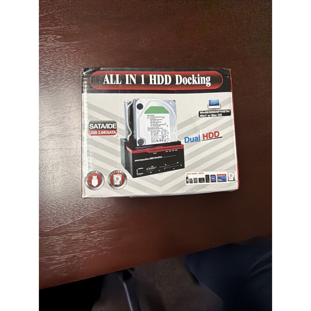 2.5"/3.5" HDD All in 1 HDD Hard Drive Docking Station, 2.5" / 3.5" SATA IDE H...